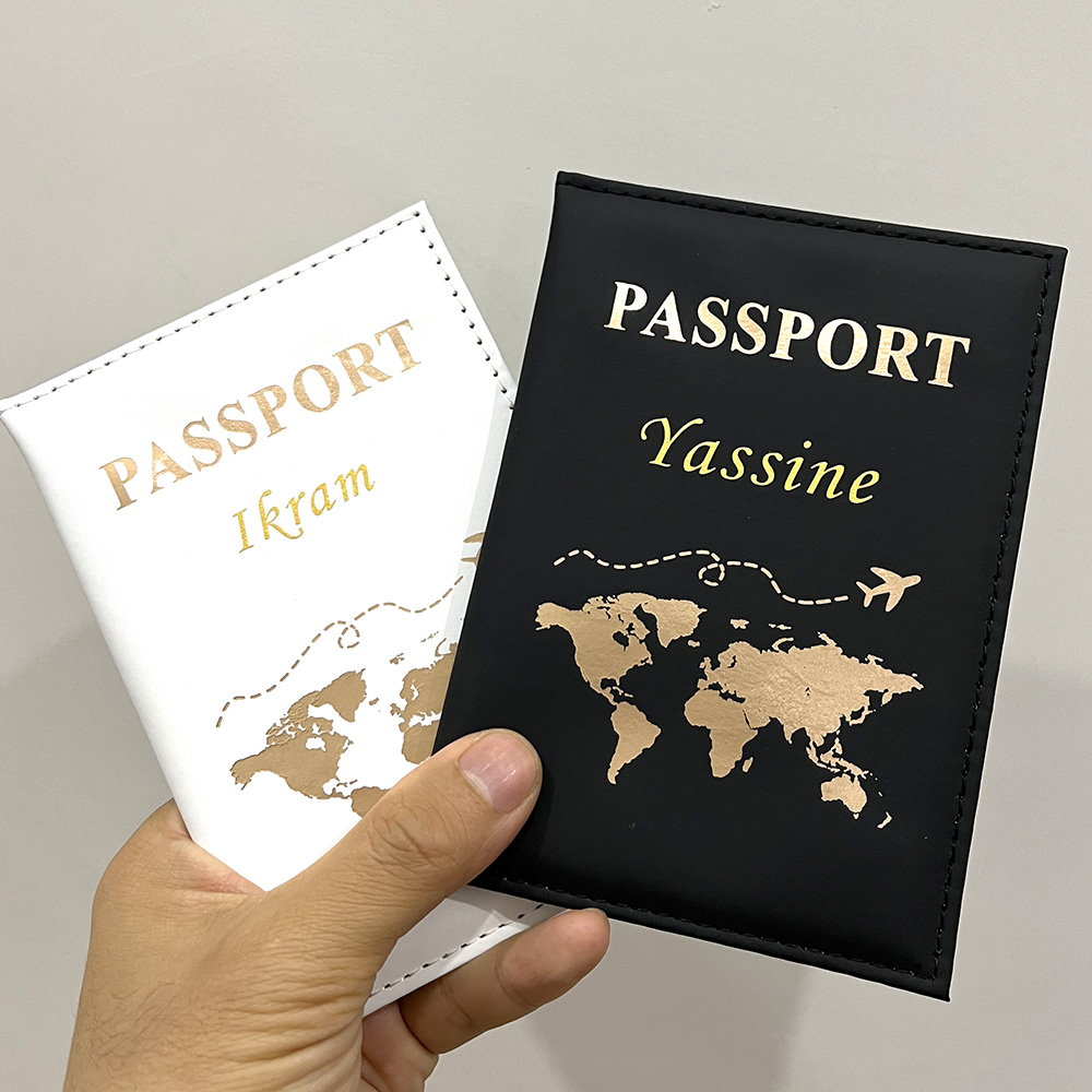 Travel Accessories India - New Cute Personalized Passport Cover Plane