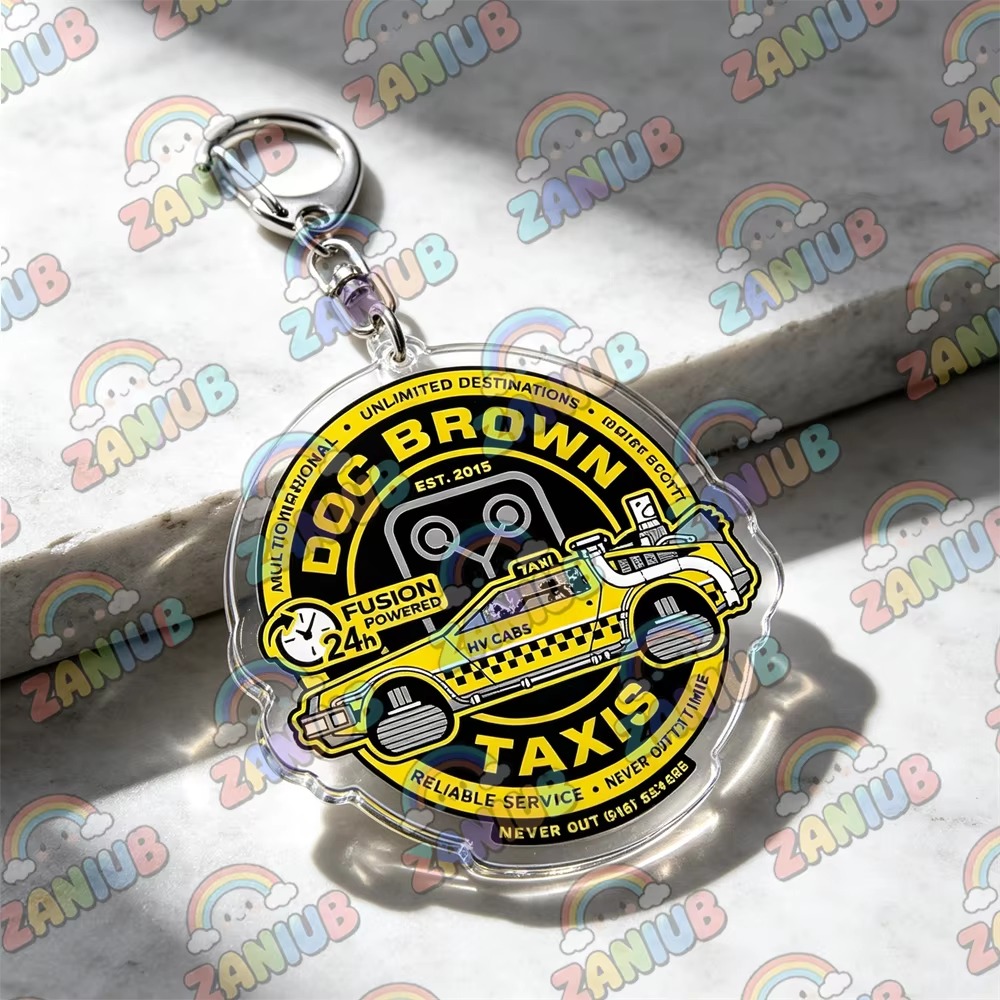 Retro Time Travel Delorean Flu - Travel Accessories Jewelry review and price