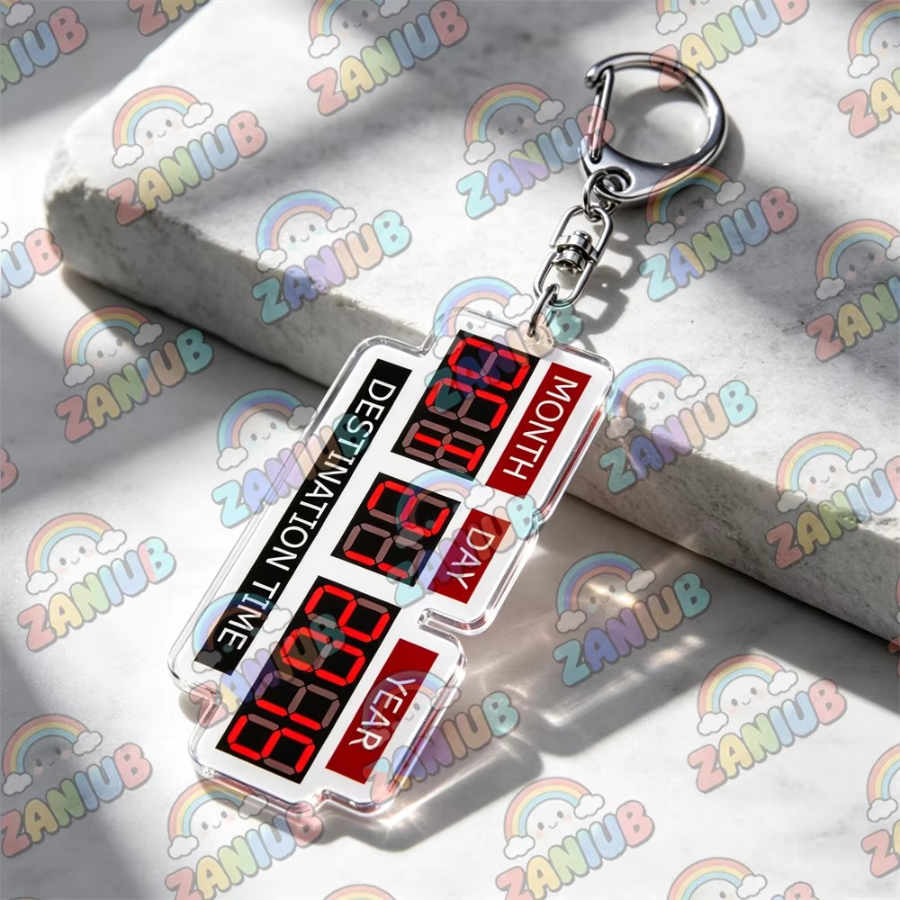 Retro Time Travel Delorean Flu - Travel Accessories Jewelry review and price