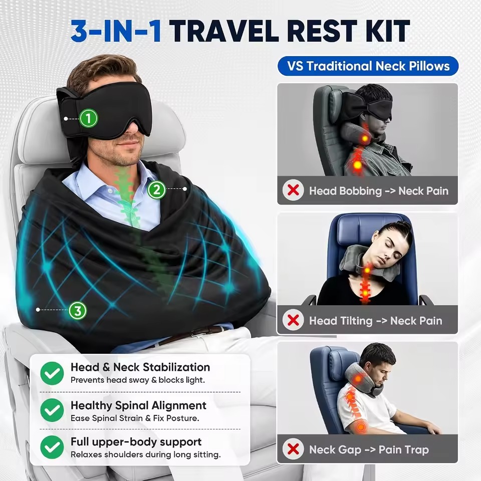 3-in-1 Car Sleep Seat Supports - Travel Accessories Long Flight review and price