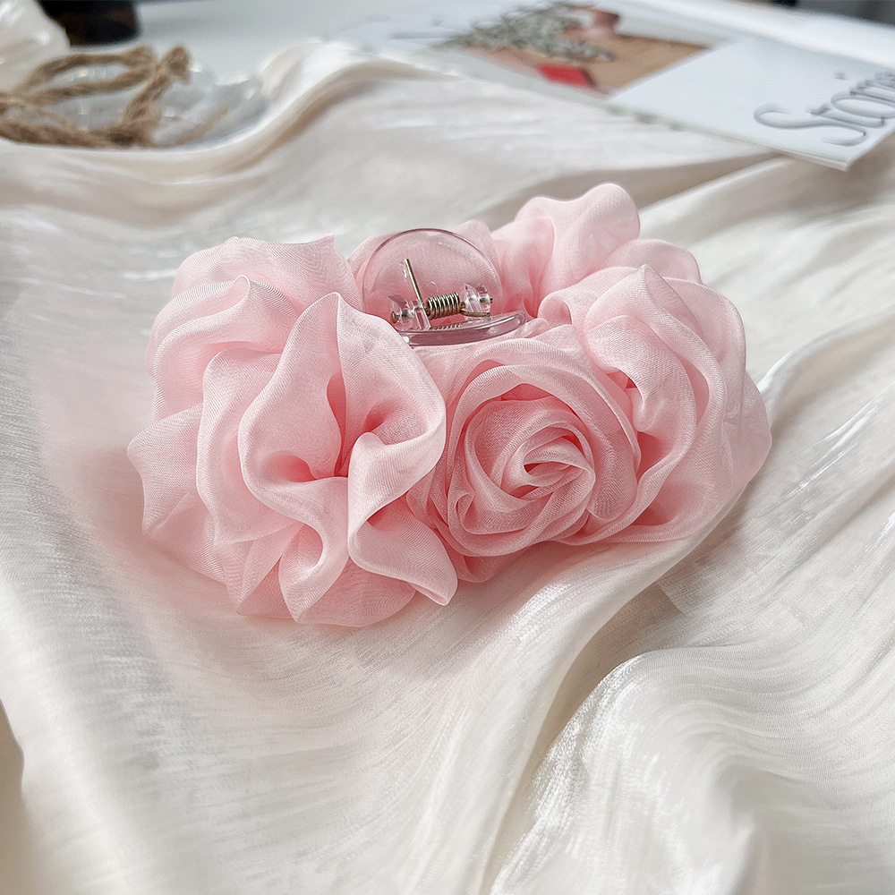 Spring Chiffon Hair Claw Folde - Travel Accessories Aesthetic review and price