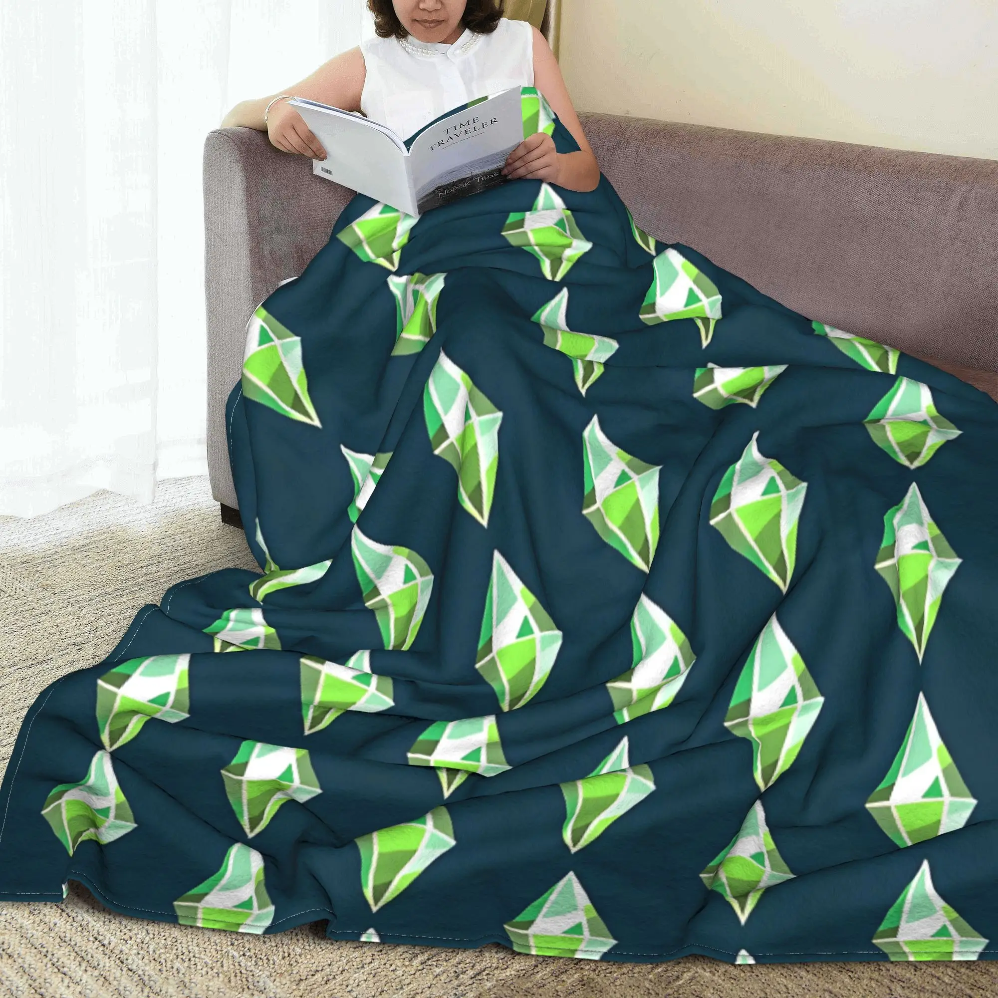 Geometric Diamond Pattern Blan - Travel Accessories Ideas review and price