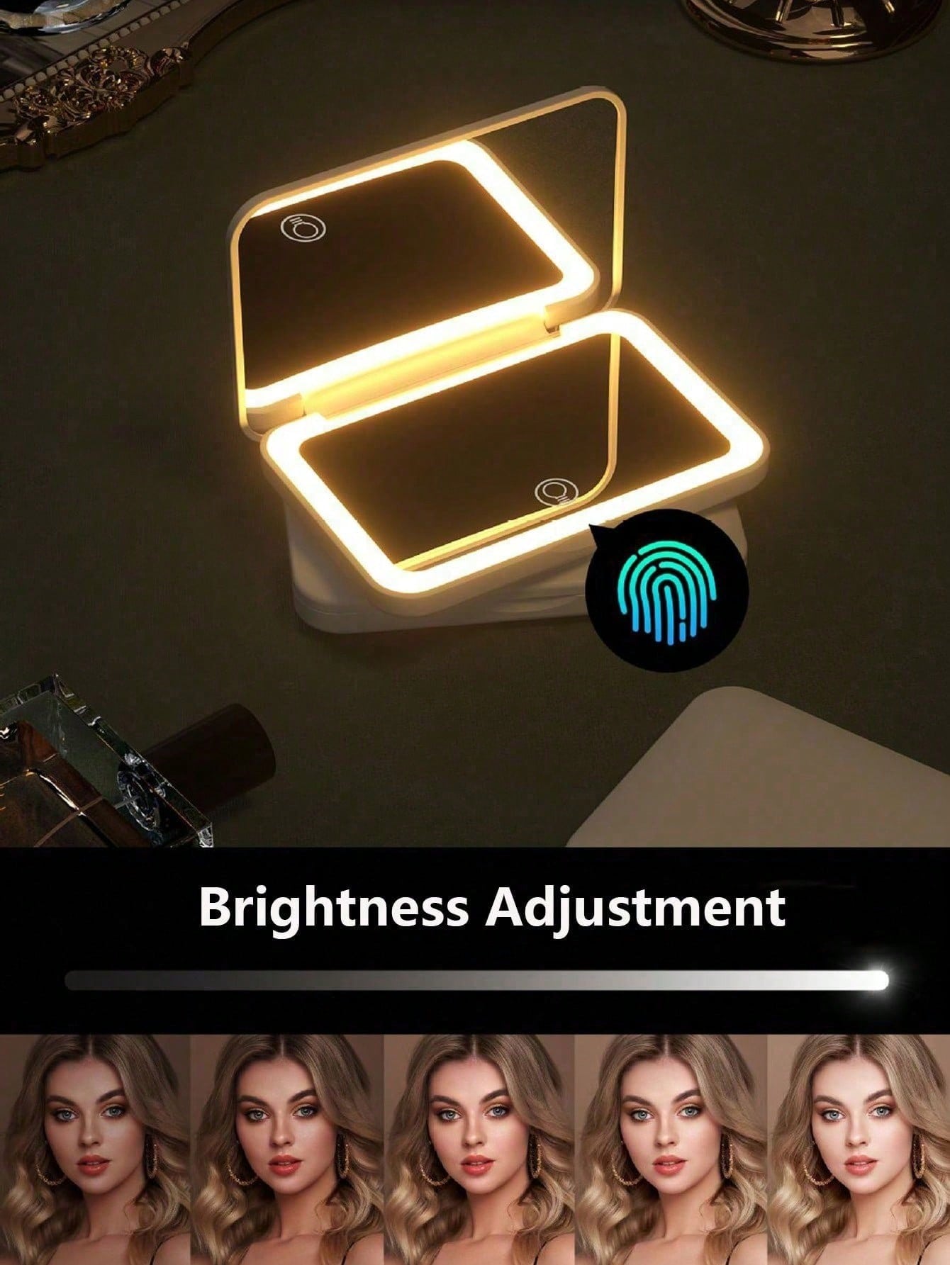 LED Makeup Mirror With Touch S - Travel Accessories As Gifts review and price