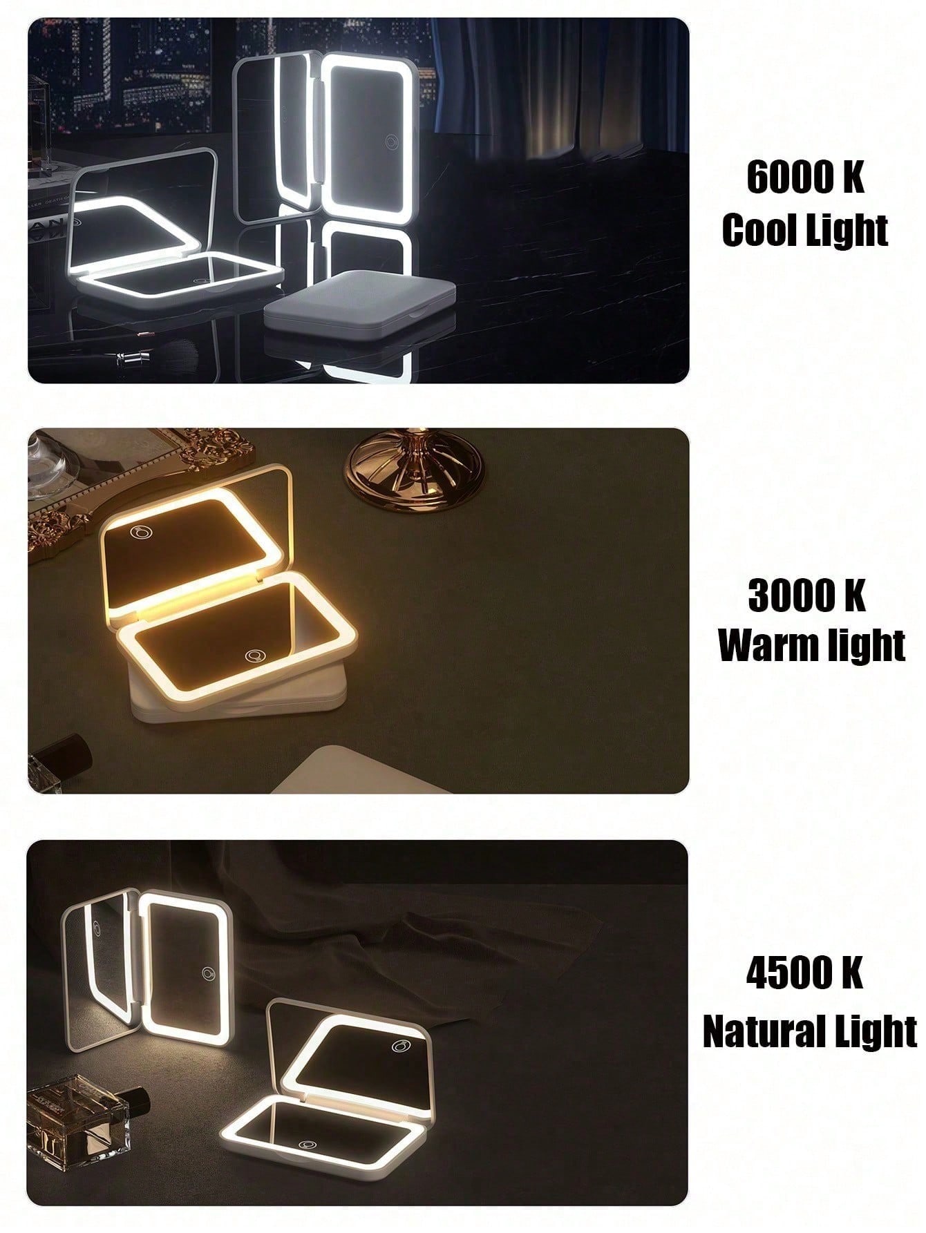 LED Makeup Mirror With Touch S - Travel Accessories As Gifts review and price